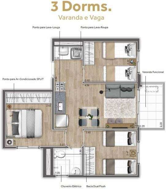 Apartamento à venda com 2 quartos, 40m² - Planalto Paulista,São Paulo