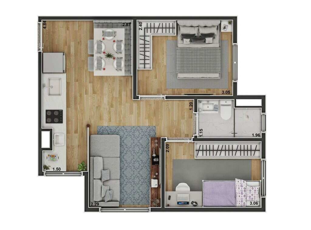  - Apartamento à venda em São Paulo, Jardim Ana Maria, com 2 quartos, 38m²